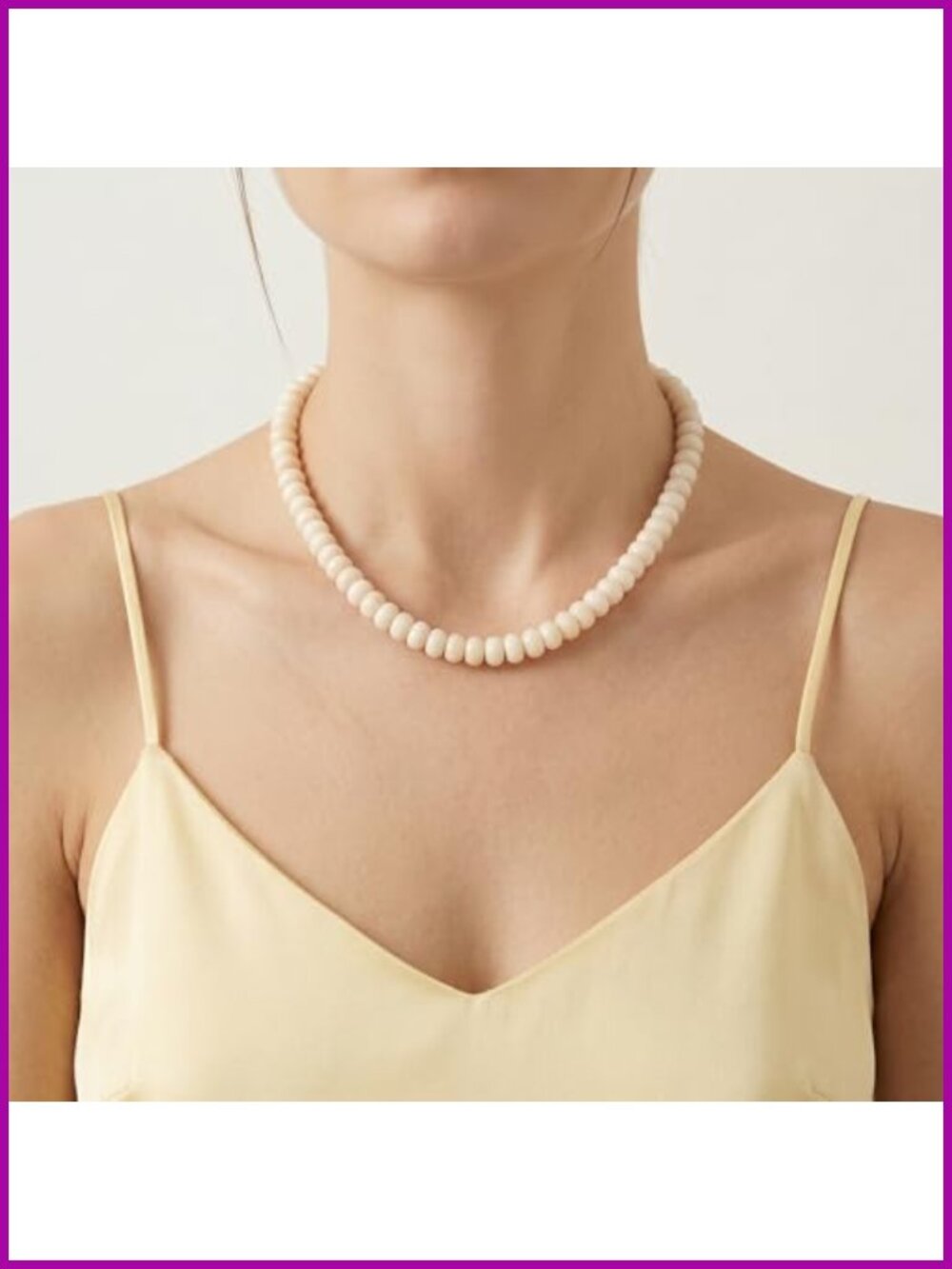 Beaded Gemstone Choker Necklace Handmade Natural Stone Boho Layering Jewelry - Picture 4 of 6
